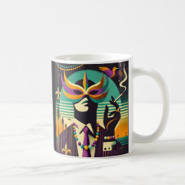 Mid Century Retro 60s Mardi Gras The Smoking Man Kaffeetasse
