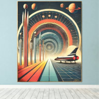 Mid Century Space Age Art Wormhole Port