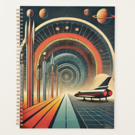 Mid Century Space Age Art Wormhole Port Planer