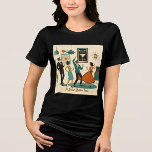 Mid Century - Zeit für einen atomaren Martini Cock Tri-Blend Shirt