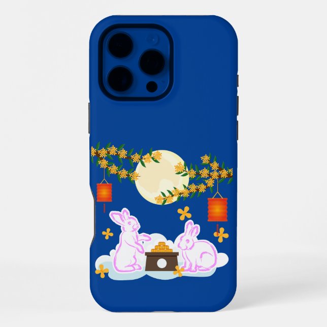 Mid Herbst Festival Moon Rabbit Mooncake Osmanthus iPhone Hülle (Rückseite)
