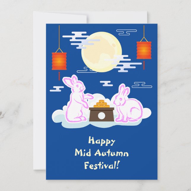 Mid Herbst Festival Moon Rabbit Mooncake Wolken (Vorderseite)
