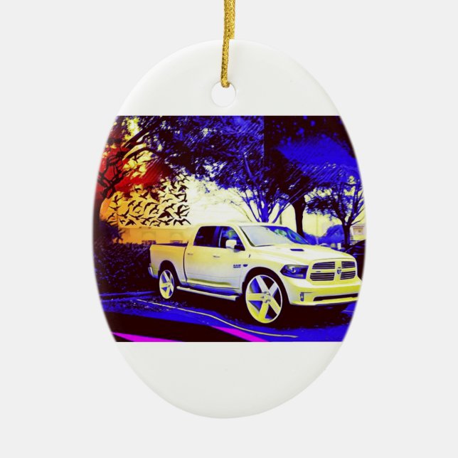 MID-KNIGHT FERNFAHRERRASTPLATZ KERAMIKORNAMENT (Vorne)