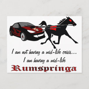 Mid-Life Rumspringa Postkarte
