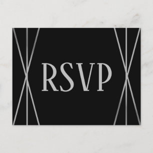 MId Mod Black & Gray Design - UAWG Postcard Postkarte