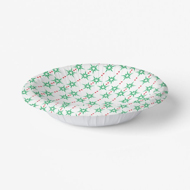 Mid Mod Garland Paper Bowl Pappteller (Gewinkelt)