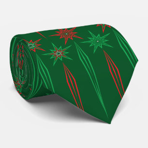 Mid Mod Icicles Green Neck Tie Krawatte