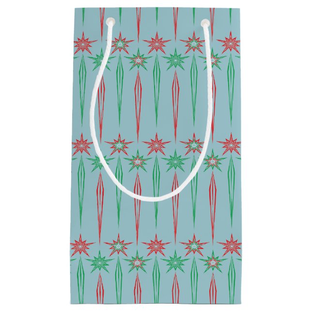 Mid Mod Icicles Small Gift Bag Kleine Geschenktüte (Vorderseite)