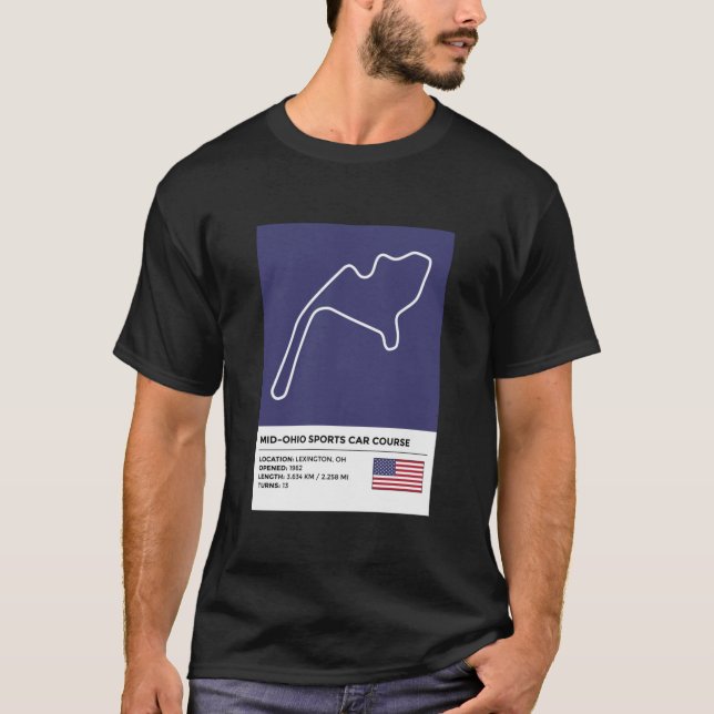 Mid-Ohio Sportwagenkurs [info]  T-Shirt (Vorderseite)