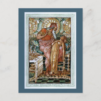 Midas' Tochter wurde Gold Postkarte