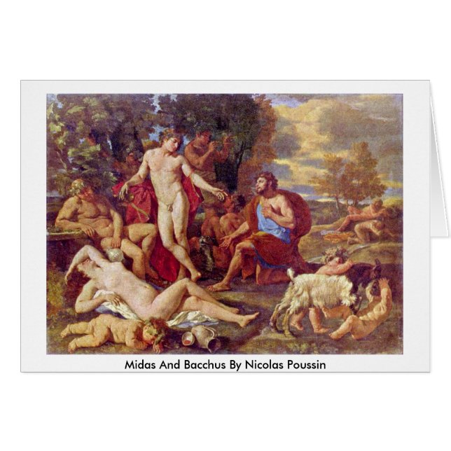 Midas und Bacchus durch Nicolas Poussin (Vorderseite (Horizontal))