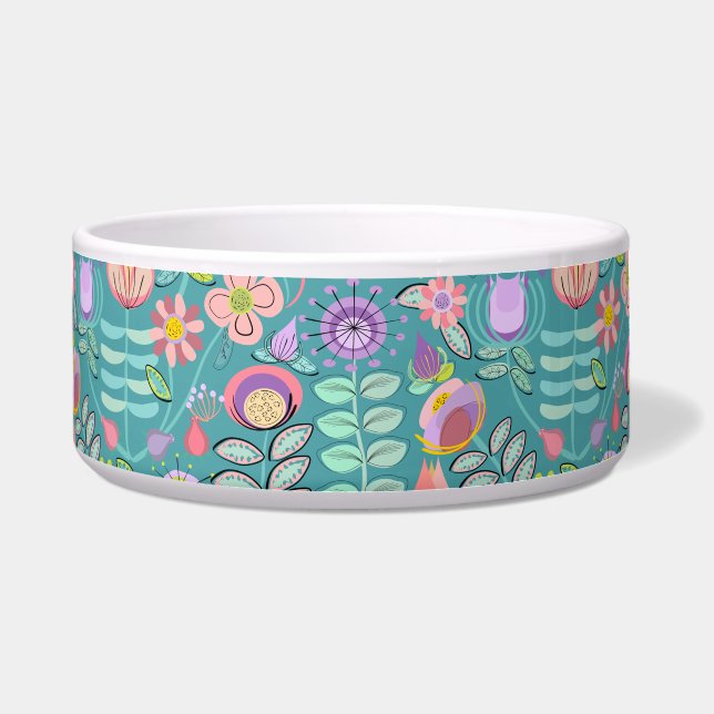 Midcentury Floral Green Napf (Vorderseite)