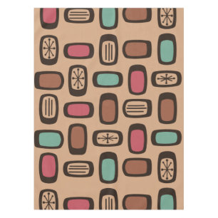 Midcentury MCM Rounded Rectangles Christmas Cookie Tischdecke
