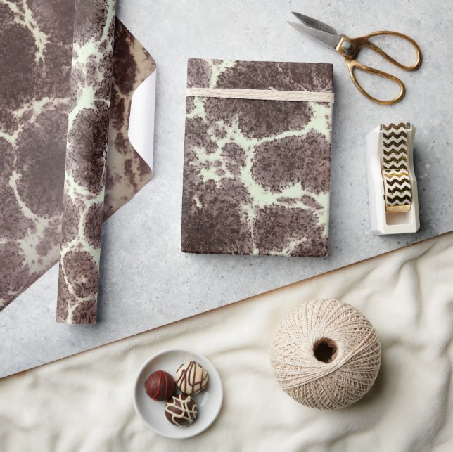 MidCentury MODern Giraffe Elegantes Lava-Muster Geschenkpapier (Kunsthandwerk)