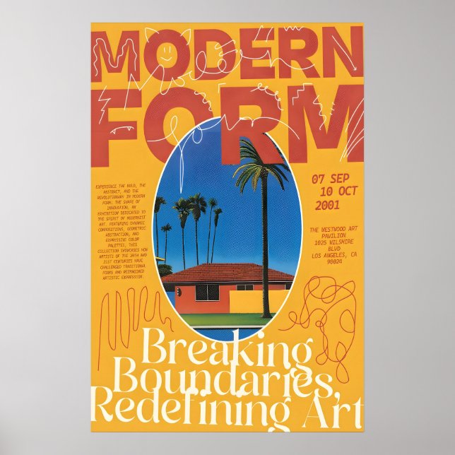Midcentury Modern Palm Springs Print 2001 LA Poster (Vorne)