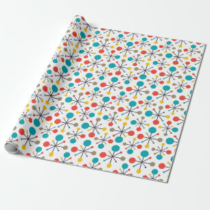MidCentury Modern Vintage Retro Abstract Dekoupage Geschenkpapier