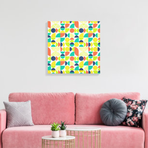 MidCentury Modern Vintage Retro Abstract  Leinwanddruck
