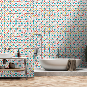 MidCentury Modern Vintage Retro Abstrakte Elegante Tapete
