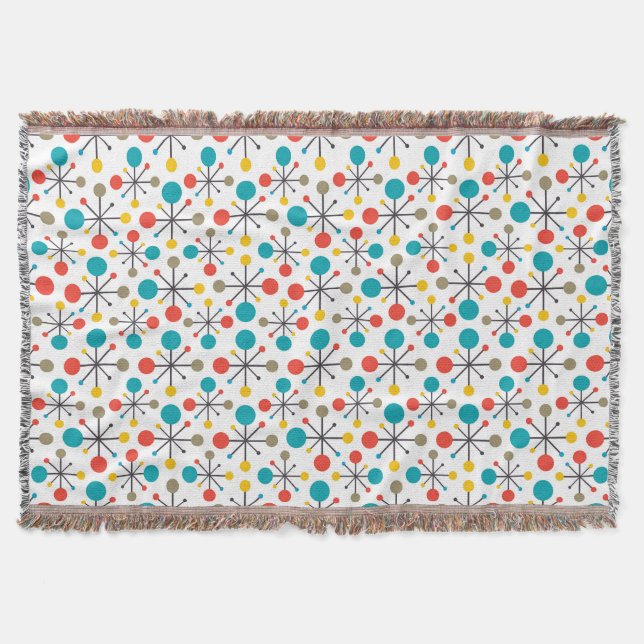 MidCentury Modernes Vintages Retro Abstrakte Kunst Decke (Vorderseite)