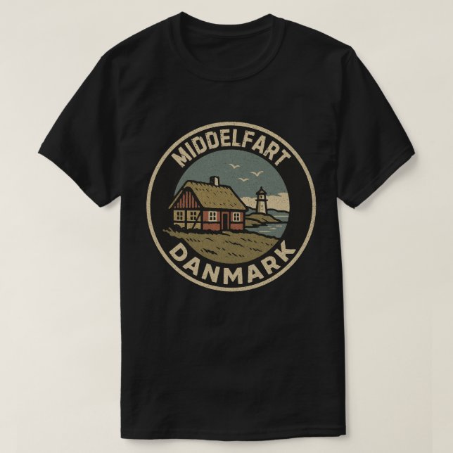 Middelfart, Dänemark Danmark T-Shirt (Design vorne)