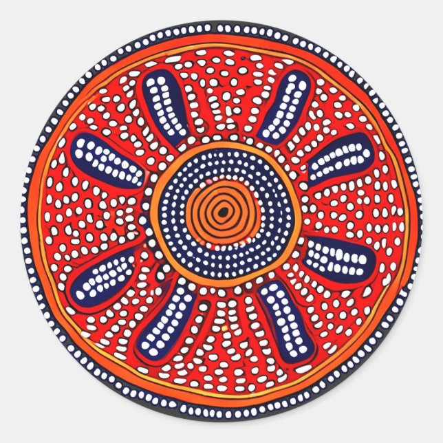 Midden Runder Aufkleber (Vorderseite)