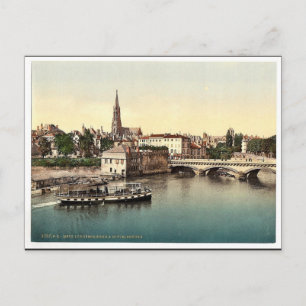 Middle Bridge, Metz, Elsass Lothringen, Deutschlan Postkarte