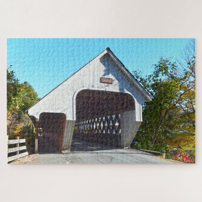 Middle Bridge, Woodstock, Vermont Puzzle (Horizontal)