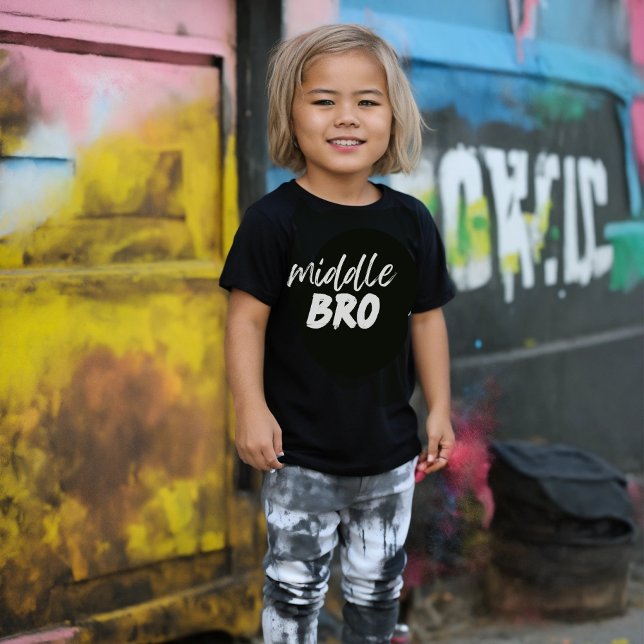 MIDDLE BRO Baby Bruderankündigung, Geschenk Kleinkind T-shirt (Von Creator hochgeladen)