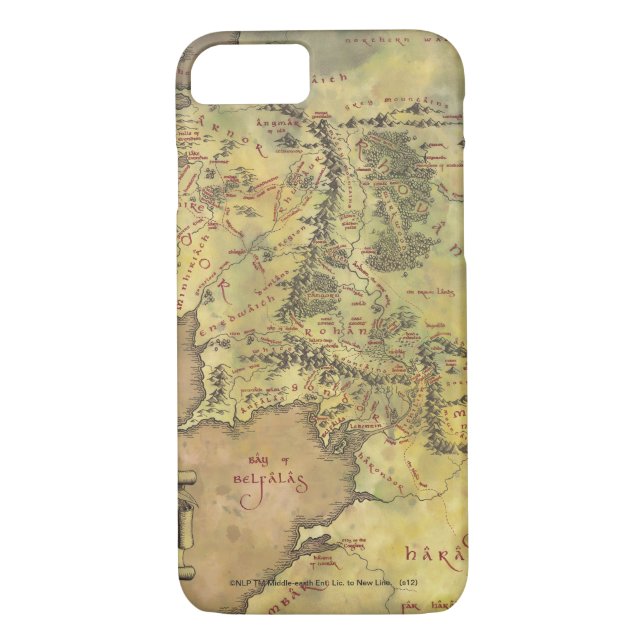 MIDDLE EARTH™ #2 Karte Case-Mate iPhone Hülle (Rückseite)