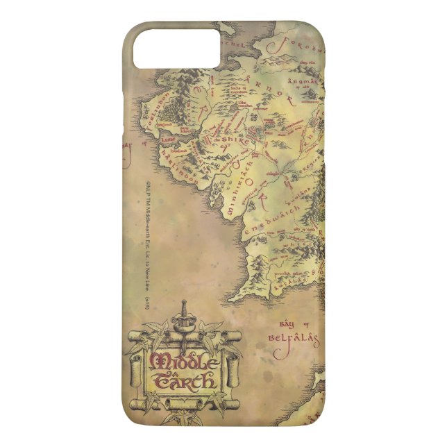 MIDDLE EARTH™ Map Case-Mate iPhone Hülle (Rückseite)
