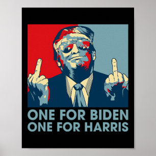 Middle Finger Biden Harris Republikaner American F Poster
