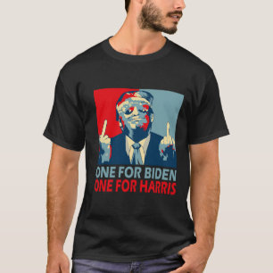 Middle Finger Biden Harris Republikaner American F T-Shirt