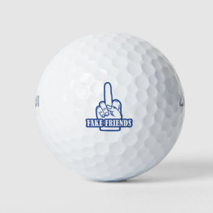 Middle Finger Fake Friends Golfball