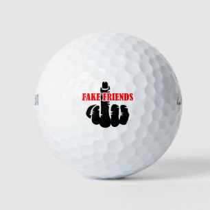 Middle Finger Fake Friends Golfball
