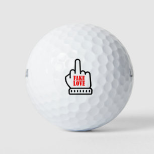 Middle Finger Fake Liebe Golfball