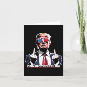 Middle Finger Ich stimme für den verurteilten Felo Karte