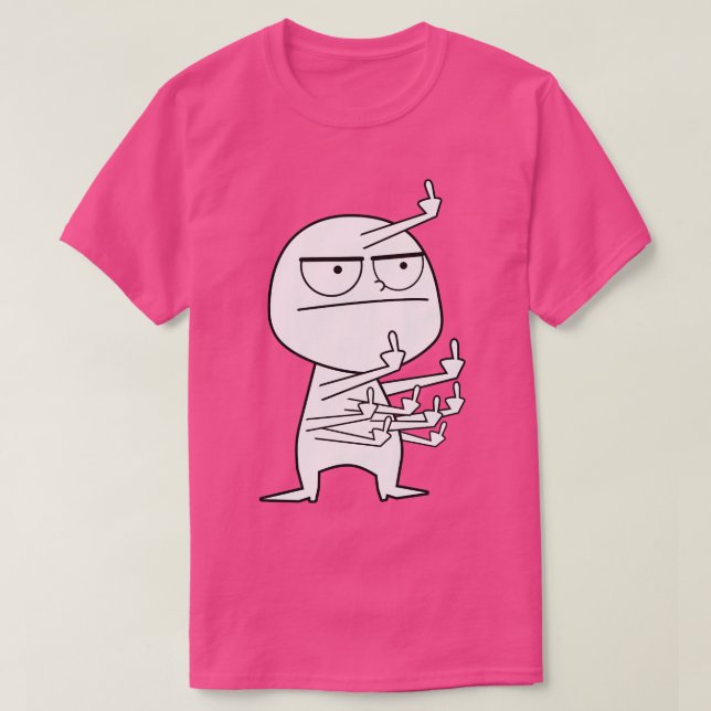 Middle Finger Maniac T-Shirt (Design vorne)