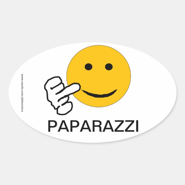 Middle Finger Paparazzi Sticker (Vorderseite)