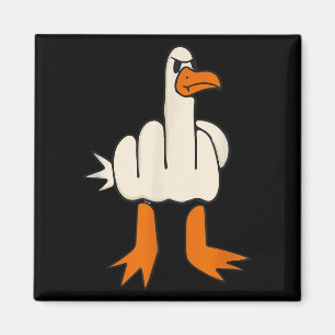 Middle Finger Seagull, Adult Humor, Funny Geste Magnet
