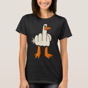 Middle Finger Seagull, Adult Humor, Funny Geste T-Shirt