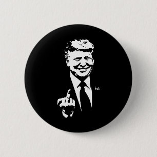 Middle Finger Trump 2024 Wahl Amerikaner Button