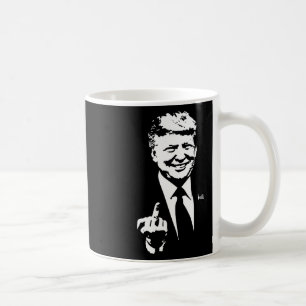 Middle Finger Trump 2024 Wahl Amerikaner Kaffeetasse
