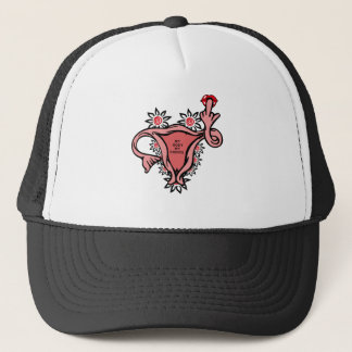 Middle Finger Uterus Protect Roe v. wade Truckerkappe