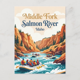 Middle Fork Salmon River Idaho Postkarte