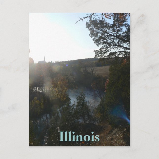 MIddle Fork Vermillion, Illinois Postkarte (Vorderseite)