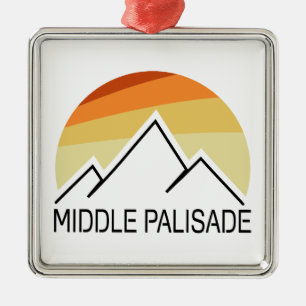 Middle Palisade California Retro Ornament Aus Metall