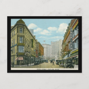 Middle Street, Portland, Maine 1932 Vintage Postkarte