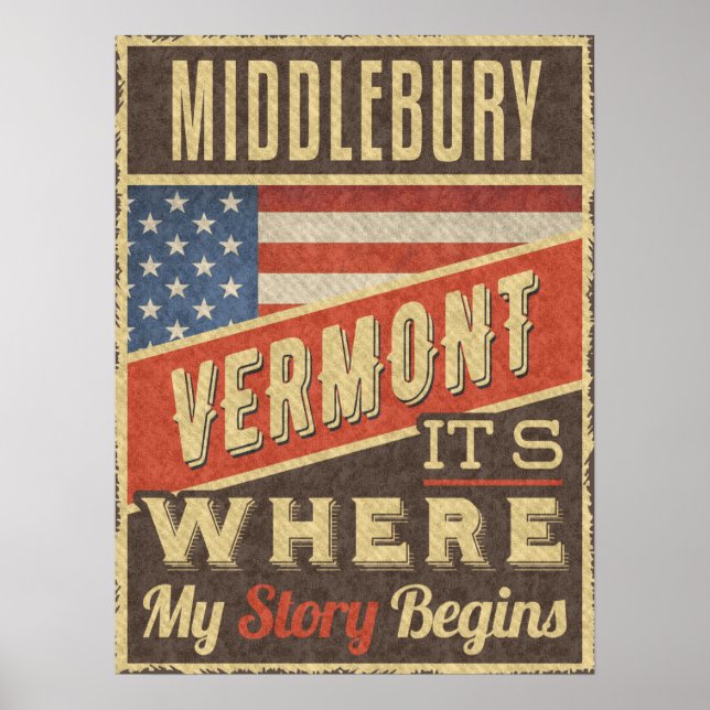 Middlebury Vermont Poster (Vorne)