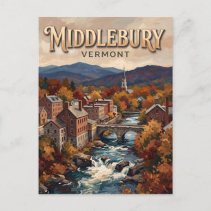 Middlebury Vermont Postkarte