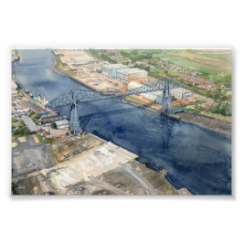 Middlesborough Transporterbrücke Fotodruck